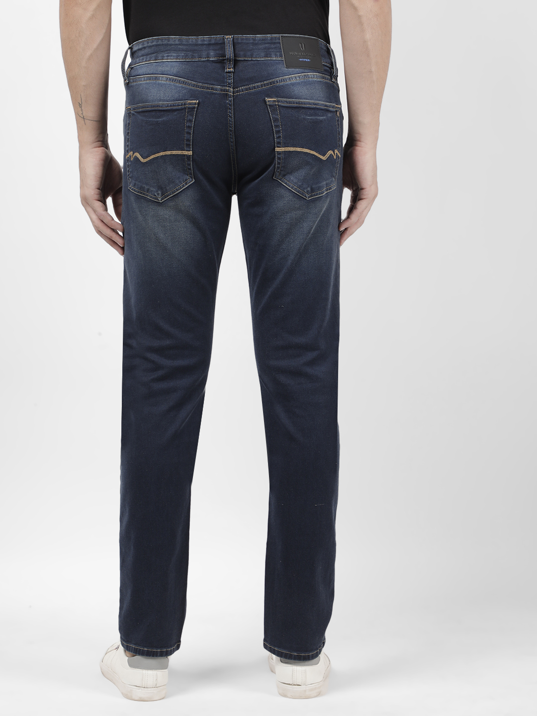 Numero Uno Men Solid Blue Jeans